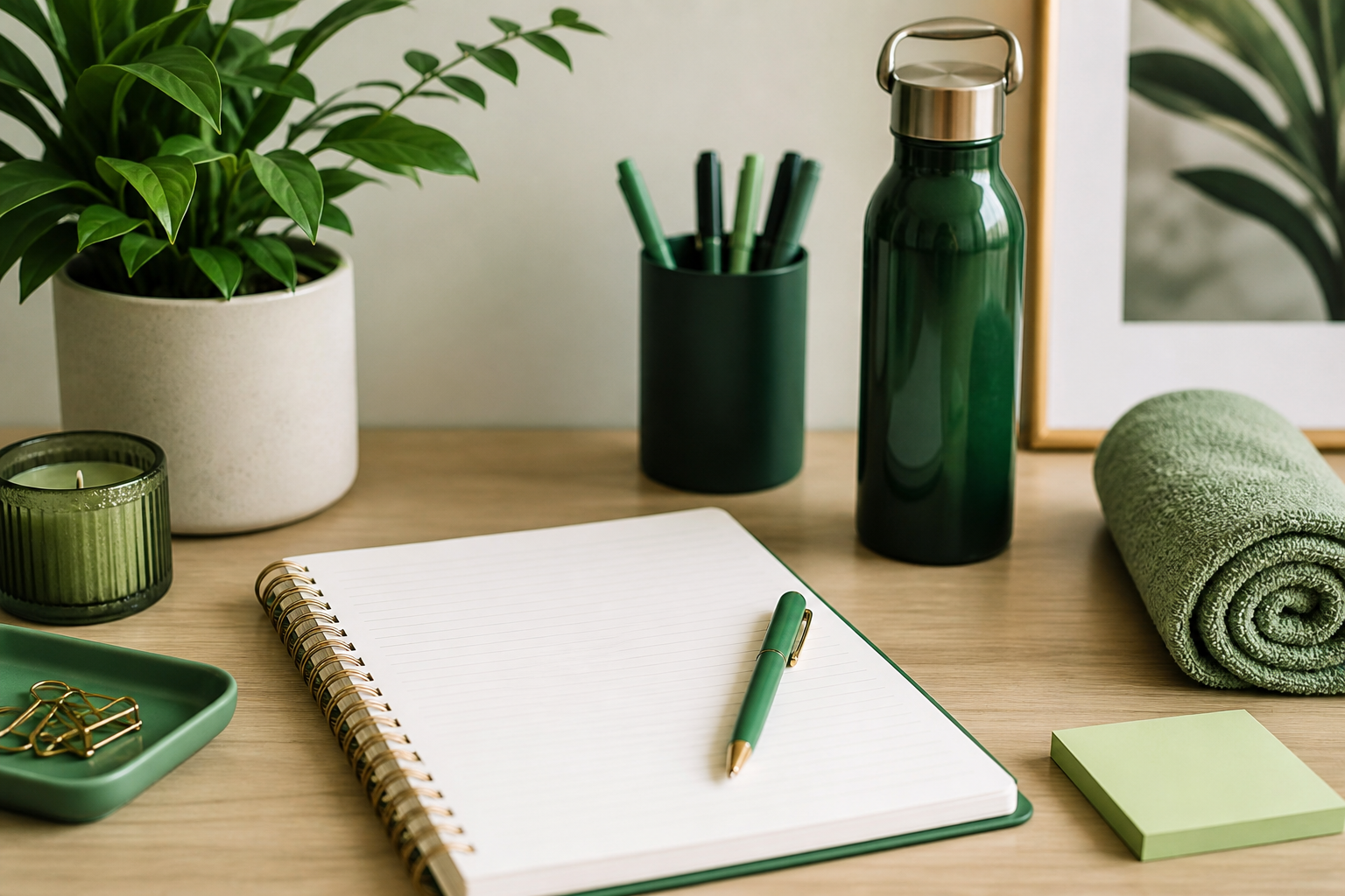 Straininggrelimi habit planner desk setup for daily rhythms